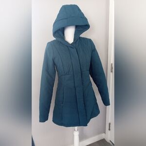 Women's Teal Hooded Jacket